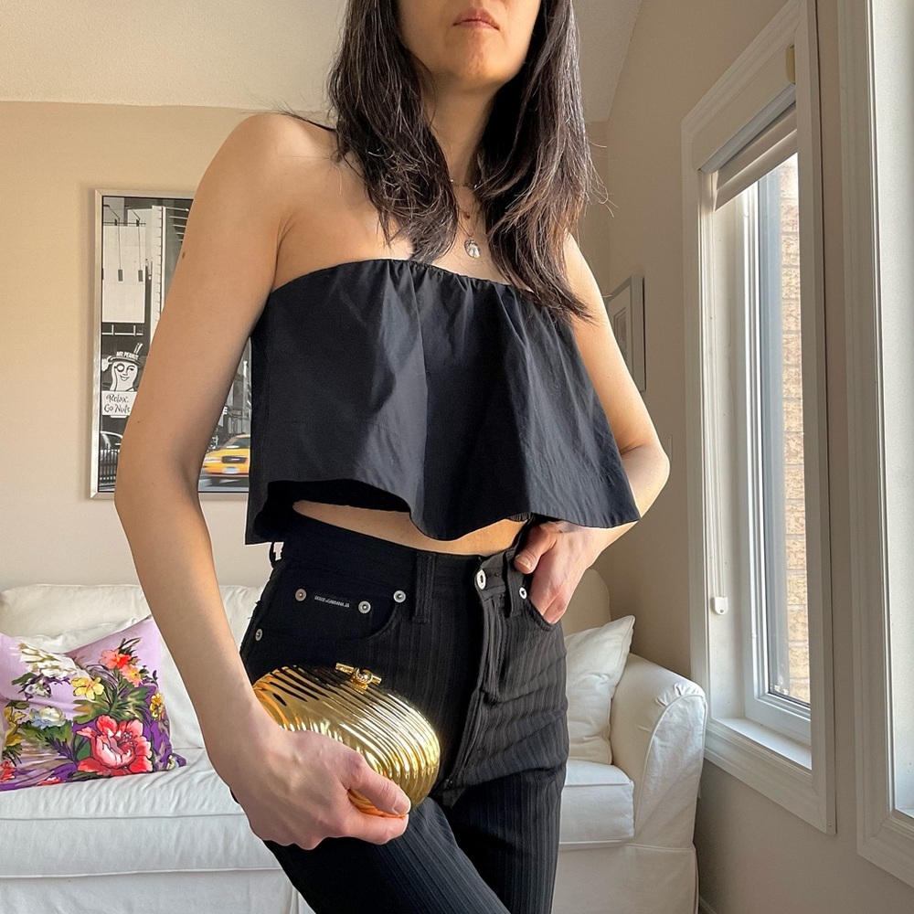Wilfred strapless ruffle top - Picture 1 of 11